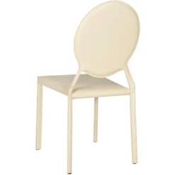 Warner Round Back Leather Side Chair (Set Of 2) - Butter Cream - Safavieh -Furniture Specialty Store GUEST 225b67a3 5589 46c5 a404 6ea1c5f5ab98