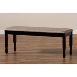 Corey Fabric Upholstered And Wood Dining Bench - Baxton Studio -Furniture Specialty Store GUEST 2279a46e 9654 46da 93e2 25f92d312ecc