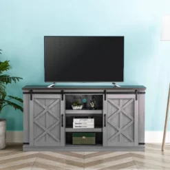58" TV Stand For TVs Up To 65" Gray - Home Essentials -Furniture Specialty Store GUEST 2284d572 5a88 4ce4 bdbe 0303d8eb4d4c