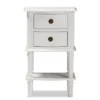 Audrey Finished 2 Drawer Nightstand White - Baxton Studio -Furniture Specialty Store GUEST 22870ecd ce67 4b93 9a06 f88c9cf590fe
