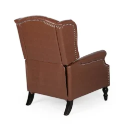 Walter Contemporary Tufted Recliner Cognac Brown/Dark Brown - Christopher Knight Home -Furniture Specialty Store GUEST 22e12c93 d7c3 45b3 851a 6ff6d70cdf14
