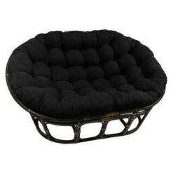 63"x45" Double Papasan With Micro Suede Cushion - International Caravan -Furniture Specialty Store GUEST 238c4665 1679 441a af79 ef2c345c872d