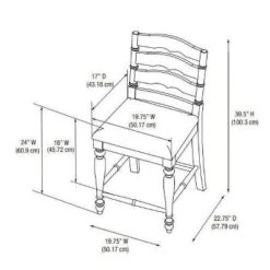 24" Marino Counter Height Barstool Upholstered Seat & Back - Linon -Furniture Specialty Store GUEST 23bcbadd bfbd 4e30 a21c 653f684c4bc3
