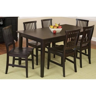 7pc Arts & Crafts Dining Set Black - Homestyles 5 7pc Arts & Crafts Dining Set Black - Homestyles - Image 3