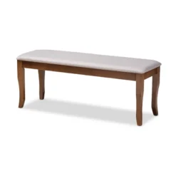 Cornelie Fabric Upholstered Wood Dining Bench - Baxton Studio -Furniture Specialty Store GUEST 23f91829 a33f 4a81 880f 02367c52e03a