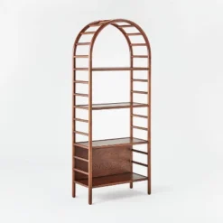 72" Holladay Curved Wooden Bookcase - Threshold™ Designed With Studio McGee 24 72" Holladay Curved Wooden Bookcase - Threshold™ Designed With Studio McGee -Furniture Specialty Store GUEST 245145c7 43e9 43cb 9096 d7c8d5f6dc83