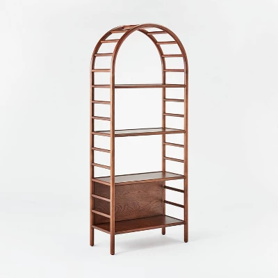 72" Holladay Curved Wooden Bookcase - Threshold™ Designed With Studio McGee 13 72" Holladay Curved Wooden Bookcase - Threshold™ Designed With Studio McGee - Image 11