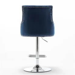 Better Home Products Monroe Velvet Tufted Adjustable Swivel Bar Stool Set Blue -Furniture Specialty Store GUEST 248ed181 5f93 4dce ae39 c7feb13723e1