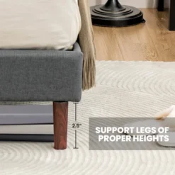 Costway Upholstered Bed Frame Adjustable Diamond Button Headboard Easy Assembly -Furniture Specialty Store GUEST 249532d6 c79f 4e97 9c6e ff8ce2e81490