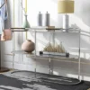Javete Glam 1 Shelf Sofa Table Chrome - HOMES: Inside + Out -Furniture Specialty Store GUEST 24c8d5d4 8610 4042 8aad 645652331f1a