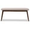 Flora Mid-Century Modern Light Gray Fabric & Oak Medium Brown Finishing Wood Dining Bench - Baxton Studio 1 Flora Mid-Century Modern Light Gray Fabric & Oak Medium Brown Finishing Wood Dining Bench - Baxton Studio -Furniture Specialty Store GUEST 24e8aaa1 60d1 4f68 a9a9 493249b2d008