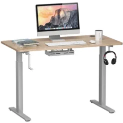 Costway 48'' Sit Stand Desk Adjustable Standing Workstation W/Crank Handle -Furniture Specialty Store GUEST 24f058ac b5b2 42b9 b976 f9aecc48dae0