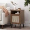 Pilster Contemporary End Table With Storage Walnut/Natural/Black - Christopher Knight Home 1 Pilster Contemporary End Table With Storage Walnut/Natural/Black - Christopher Knight Home -Furniture Specialty Store GUEST 2502f57b 257f 45a9 91c2 fd826f85e0e4