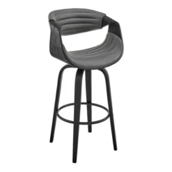 26" Arya Swivel Counter Height Barstool With Faux Leather - Armen Living -Furniture Specialty Store GUEST 25302cf5 ed0b 42d4 a9a2 32aa6eb67ce2