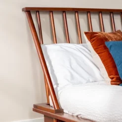 Boho Solid Wood Spindle Platform Bed - Saracina Home -Furniture Specialty Store GUEST 25c48dee c55c 4d11 acb3 98c5359f0380