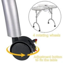 LEIBOU Professional 35 Inch Vented And Foldable Manicure Table With Wrist Rest Cushion, Dust Collector, And Carrying Bag, White -Furniture Specialty Store GUEST 274a19d5 522d 488b 8292 fe8b17a31e06