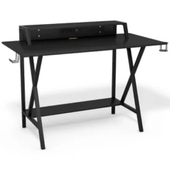 Tangkula Gaming Desk& Massage Gaming Chair Set Gamer Workstation With Headphone Hook -Furniture Specialty Store GUEST 27c93c47 e643 4cc8 ad5b 713d41c6c2c8