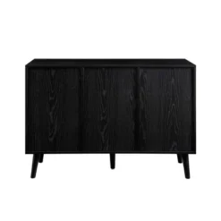 Modern Boho Wood And Rattan Storage Sideboard Black - Saracina Home -Furniture Specialty Store GUEST 27ea3fe8 e39d 4efa 8ac3 c992a54a3760