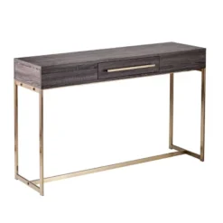 Frondi Long Console Table Black Oak/Antique Brass - Aiden Lane -Furniture Specialty Store GUEST 2843c971 5289 4502 9837 12c20a16835e