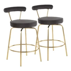 Set Of 2 Rhonda Glam Counter Height Barstools - LumiSource -Furniture Specialty Store GUEST 28514e21 43bb 4320 b1a7 07c7be2e10d5