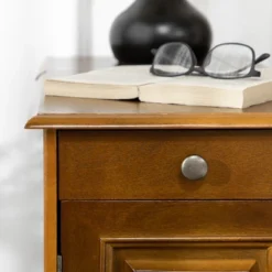 HOMCOM Side Table With Flip Top, Slim End Table With Storage Drawer And Cabinet For Living Room, Set Of 2, Espresso -Furniture Specialty Store GUEST 287a50c1 8053 478e bc5c 80d598356860