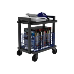 Cart System With Wheels 2 Tier Black - Atlantic -Furniture Specialty Store GUEST 288e0419 c892 4ca5 81fb 52edee84162d