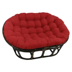 63"x45" Double Papasan With Micro Suede Cushion - International Caravan -Furniture Specialty Store GUEST 290dc1e9 5f49 4a16 9311 deb1c30b222a