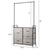 Costway 5 Drawer Fabric Dresser Hanger Metal Frame Wooden Top Storage Closet Organizer 2 Costway 5 Drawer Fabric Dresser Hanger Metal Frame Wooden Top Storage Closet Organizer -Furniture Specialty Store GUEST 2914a412 80b2 4271 aa11 c92ffa157f83