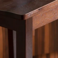 Set Of 2 26.25" Naples Acacia Wood Counter Height Barstool Brown Mahogany - Christopher Knight Home -Furniture Specialty Store GUEST 2984f9d4 cdc4 411b ab45 1d788dd3fce4