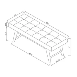 Copan Mid Century Bench Beige - Project 62™ -Furniture Specialty Store GUEST 2992de77 c3e1 4fe6 a05e 33a718394263