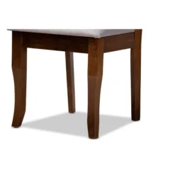 Set Of 4 Mael Fabric Upholstered Wood Dining Chairs Gray/Walnut - Baxton Studio -Furniture Specialty Store GUEST 29a172ce 4a94 4add b117 23f65e713a9b