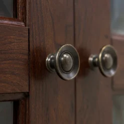 2 Door Wood Closed Storage Console TV Stand For TVs Up To 50" Brown - Saracina Home -Furniture Specialty Store GUEST 2a135b44 1d28 413a a9f3 412f0e11a393