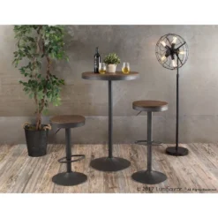 Set Of 2 Dakota Adjustable Industrial Barstools - LumiSource -Furniture Specialty Store GUEST 2a713431 1489 4a44 9e85 78f139008884