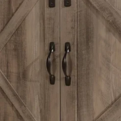 Clarabelle Double Sliding X Barn Door TV Stand For TVs Up To 80" - Saracina Home -Furniture Specialty Store GUEST 2a8bd33f 13ee 4c5c 9c85 ac9ebeedc992