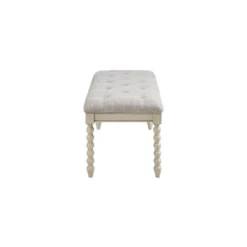 Beckett Tufted Accent Bench Light Gray/Natural - Madison Park Signature -Furniture Specialty Store GUEST 2a999941 4c95 4bac 9384 37648a696e29