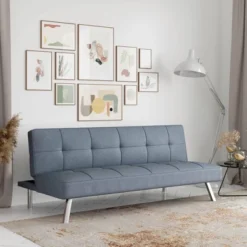 Colette Convertible Futon Sofa Bed Light Gray - Serta -Furniture Specialty Store GUEST 2a9ee75c 8517 4376 827a a23143d9aa3b