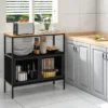 Costway Kitchen Server Buffet Sideboard Storage Cabinet Cupboard With 2 Doors & Open Shelf -Furniture Specialty Store GUEST 2ae2490d 7c91 4657 b431 485e0163147b
