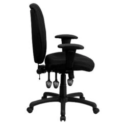 Emma And Oliver High Back Fabric 3-Paddle Ergonomic Swivel Office Chair Adjustable Arms -Furniture Specialty Store GUEST 2ca643fa 3b53 43dc 80d1 3a508d77048f