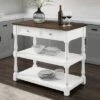 Caitlyn Wood Top Kitchen Island White/Dark Brown - Crosley -Furniture Specialty Store GUEST 2ebab4d2 ce6b 48ae 8834 8ba7e737d00b