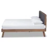 Alke Fabric Upholstered Walnut Finished Platform Bed - Baxton Studio -Furniture Specialty Store GUEST 2ebcd62f 9db2 4771 bd1f 75df15cfdd65