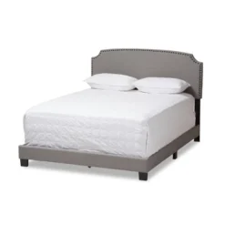 Odette Modern And Contemporary Fabric Upholstered Bed - Light Gray - Baxton Studio -Furniture Specialty Store GUEST 2f78d5b9 69c4 493c b088 25c411ca6b55