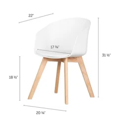 Set Of 2 Flam Dining Chairs With Wooden Legs - South Shore -Furniture Specialty Store GUEST 2f840966 2aad 4df2 a0ab d847d2ce0c7a