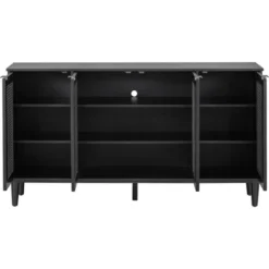 60" Generous Storage Sideboard With Faux Rattan Door - ModernLuxe 20 60" Generous Storage Sideboard With Faux Rattan Door - ModernLuxe -Furniture Specialty Store GUEST 300577bf d6ca 4fd6 8b35 46869dcecf47