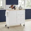 Soren Wood Top Kitchen Island/Cart Natural/White - Crosley -Furniture Specialty Store GUEST 3063e9fa 1560 4293 ae97 34a6228eae2c
