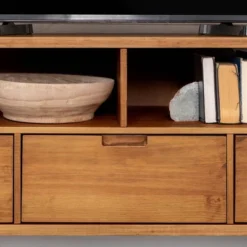 Cara Mid-Century Modern 3 Drawer TV Stand For TVs Up To 65" - Saracina Home -Furniture Specialty Store GUEST 30f7263f 97ce 4f00 8ef8 2c956afbc0e9