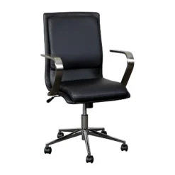 Merrick Lane Mid-Back Home Office Chair With Armrests, Height Adjustable Swivel Seat And Five Star Base -Furniture Specialty Store GUEST 3165ca9b 4f8d 427e b1de d80b192dfdb4