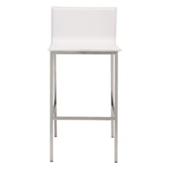 29.5" Elegant Slim Barstool White - ZM Home -Furniture Specialty Store GUEST 319a3551 3244 41fe 9f84 87aca364c0a4
