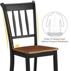 Costway Set Of 2 Wood Dining Chair High Back Kitchen Whitesburg Side Chair BlackWhite 18 Costway Set Of 2 Wood Dining Chair High Back Kitchen Whitesburg Side Chair BlackWhite -Furniture Specialty Store GUEST 31e1e530 25e9 45eb b23a 9385a2f20a3b