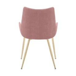 Avery Fabric/Metal Dining Room Chair Pink - Armen Living -Furniture Specialty Store GUEST 31e8ca6f 6dcc 435a 9802 d3891aa5ab9e