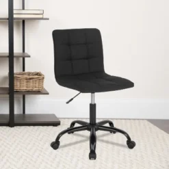 Emma And Oliver Home Office Armless Task Office Chair With Tufted Back/Seat -Furniture Specialty Store GUEST 32b90b5b c32f 413b bfab e44879f903a2